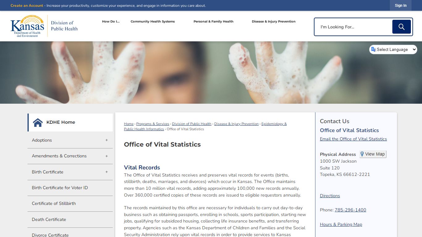 Office of Vital Statistics | KDHE, KS - Kansas